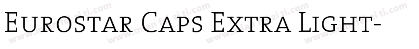 Eurostar Caps Extra Light字体转换
